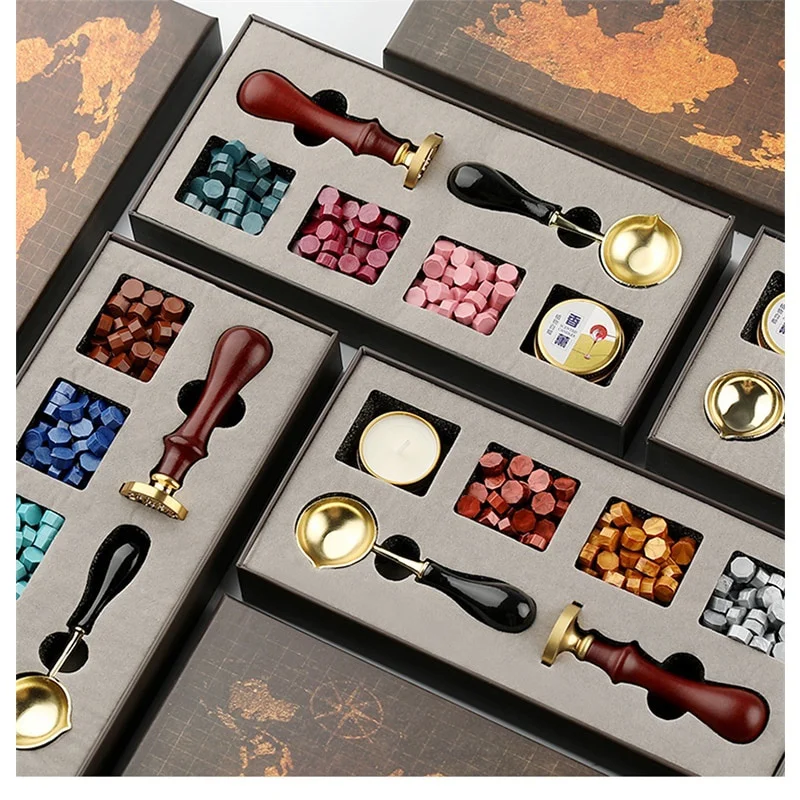 Wax Seal Stamp Set - DIY штампы сургучная печать коробка комплект