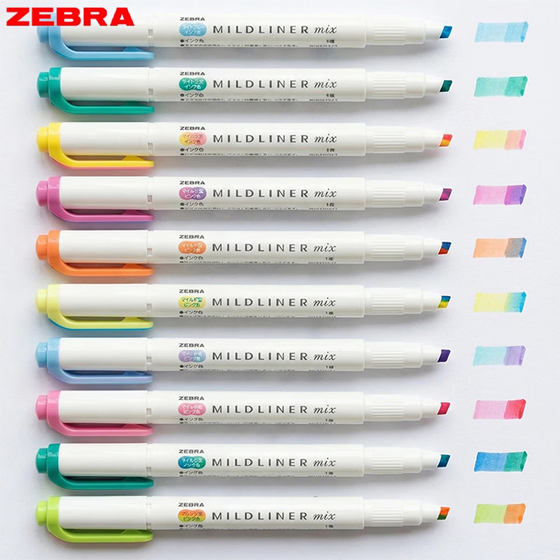 Маркеры Zebra WKS23 Mildliner: – обзор и цена Zebra Pen Mildliner