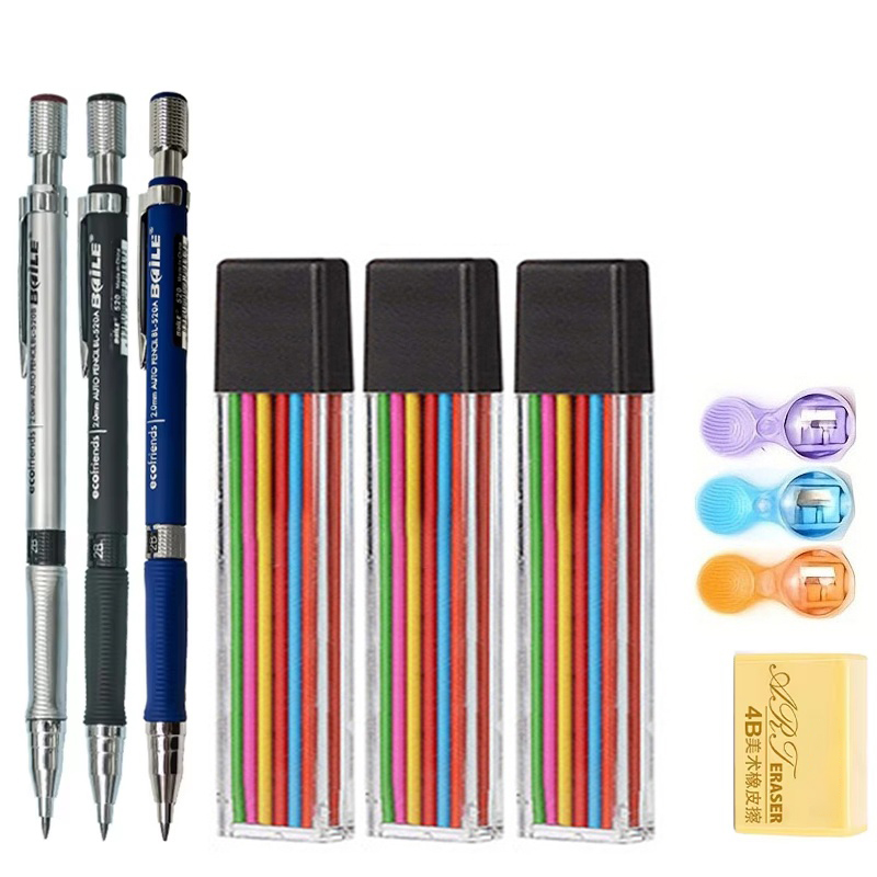 Набор механических карандашей  – обзор и цена Staedtler Pencil Lumocolor