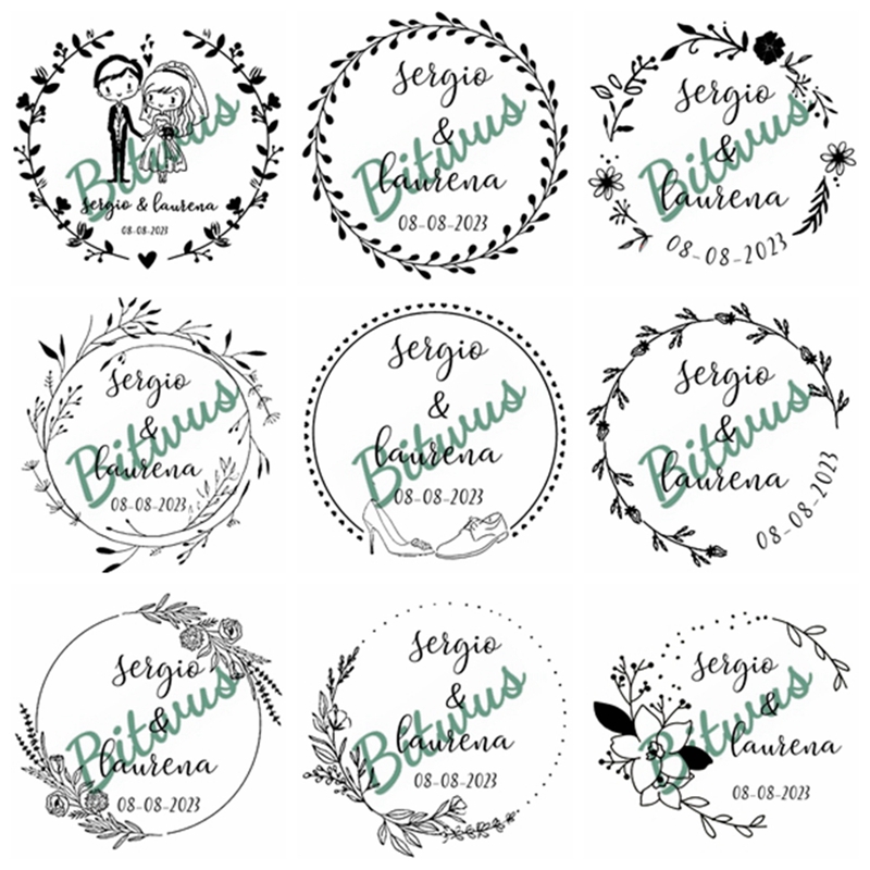 Заказная Свадебная печать с пе – обзор и цена Rubber Date Stamp